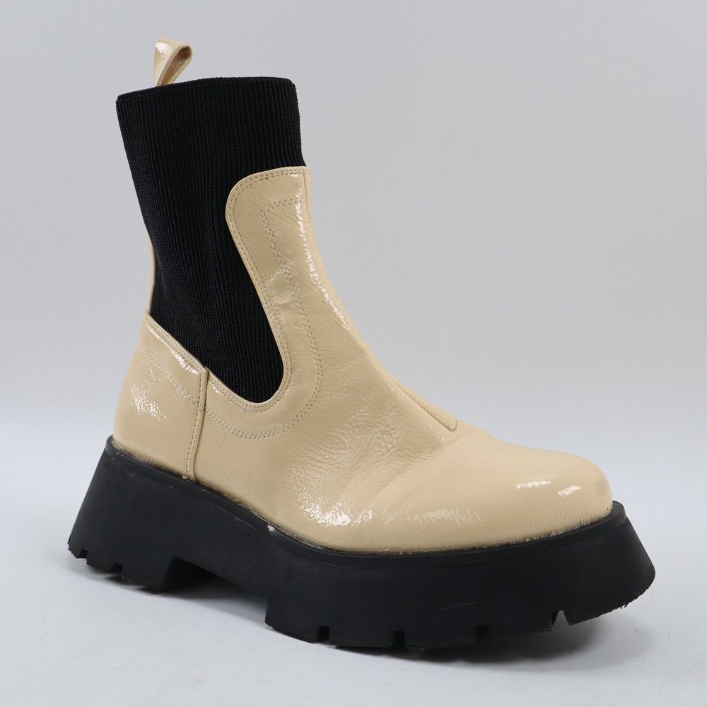 🔥Circus by Sam Edelman Leslie Lug Sole Chelsea Booties, Eggshell 6.5US MSRP$120 - Picture 2 of 10